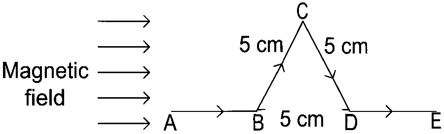 JEE Main 2022 (Online) 28th July Evening Shift Physics - Magnetic Effect of Current Question 107 Bengali