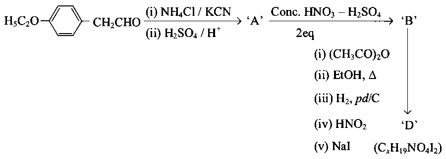JEE Main 2023 (Online) 12th April Morning Shift Chemistry - Aldehydes, Ketones and Carboxylic Acids Question 98 English