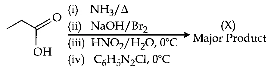 JEE Main 2026 (Online) 6th April Evening Shift Chemistry - Compounds Containing Nitrogen Question 8 English