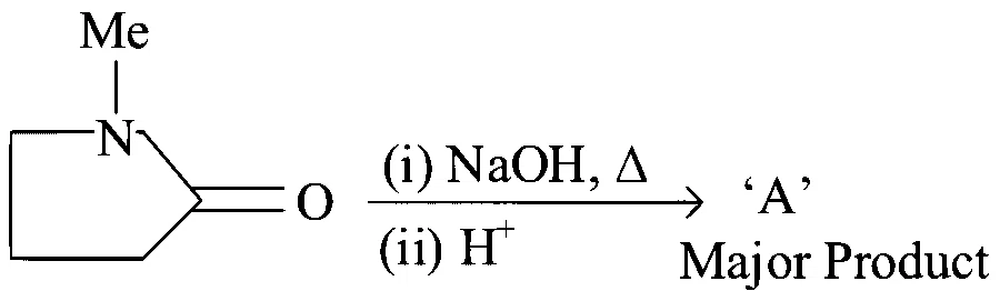 JEE Main 2023 (Online) 13th April Morning Shift Chemistry - Aldehydes, Ketones and Carboxylic Acids Question 103 English