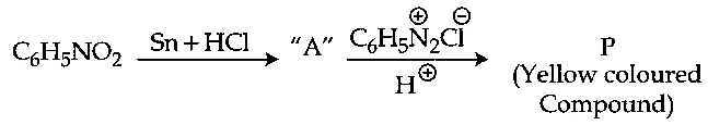 JEE Main 2021 (Online) 25th July Evening Shift Chemistry - Compounds Containing Nitrogen Question 156 English