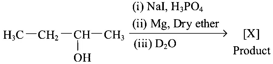 JEE Main 2023 (Online) 11th April Evening Shift Chemistry - Alcohols, Phenols and Ethers Question 55 English